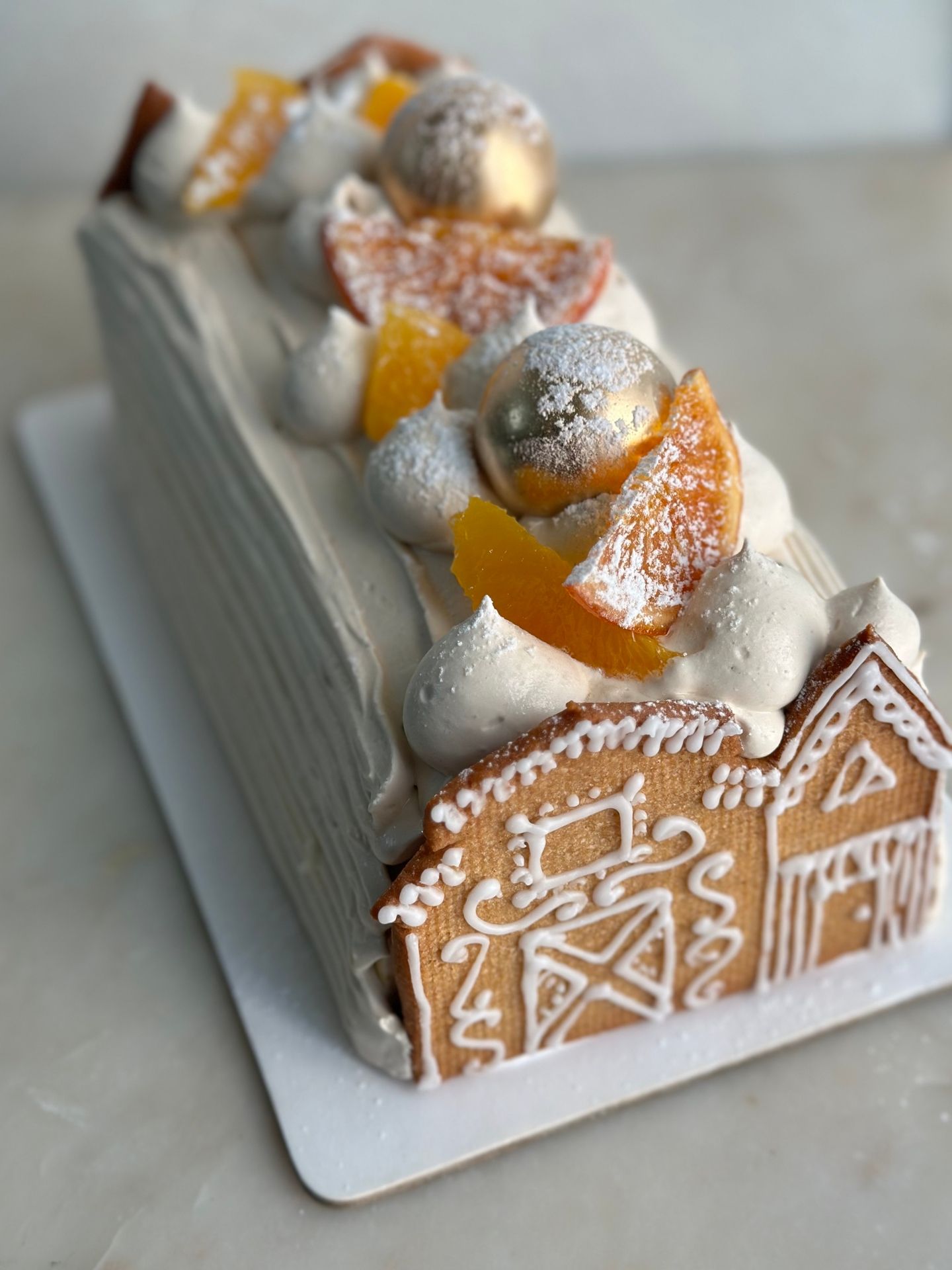 Vanilla Orange Yule Log