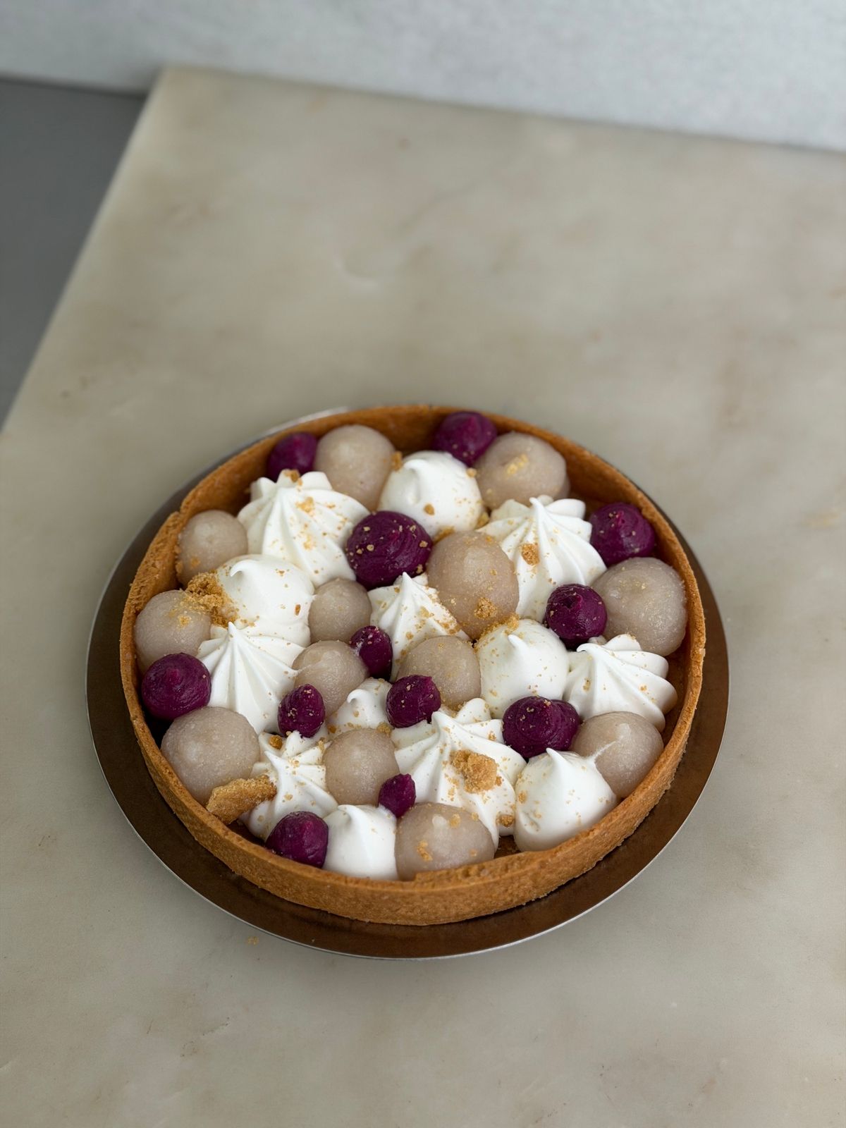 Ginger Jaam & Lychee Tart
