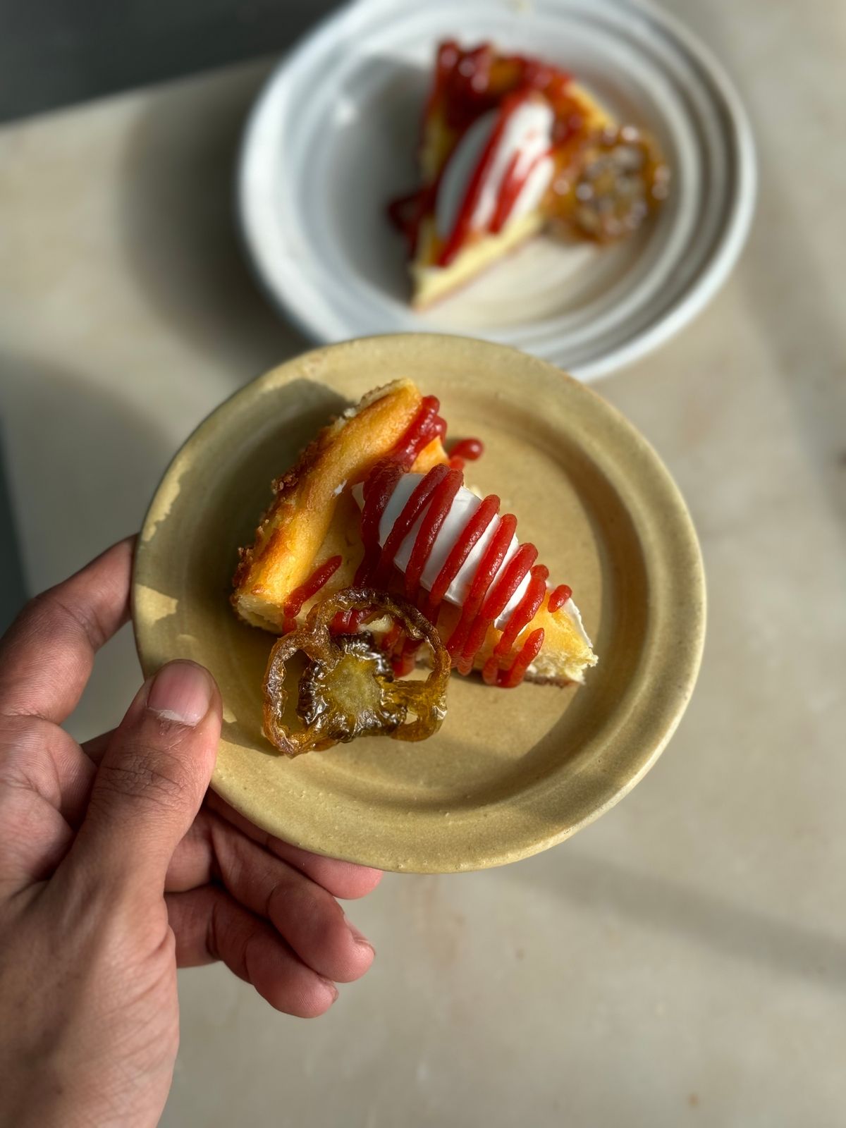 Tomato & Olive Oil Cheesecake