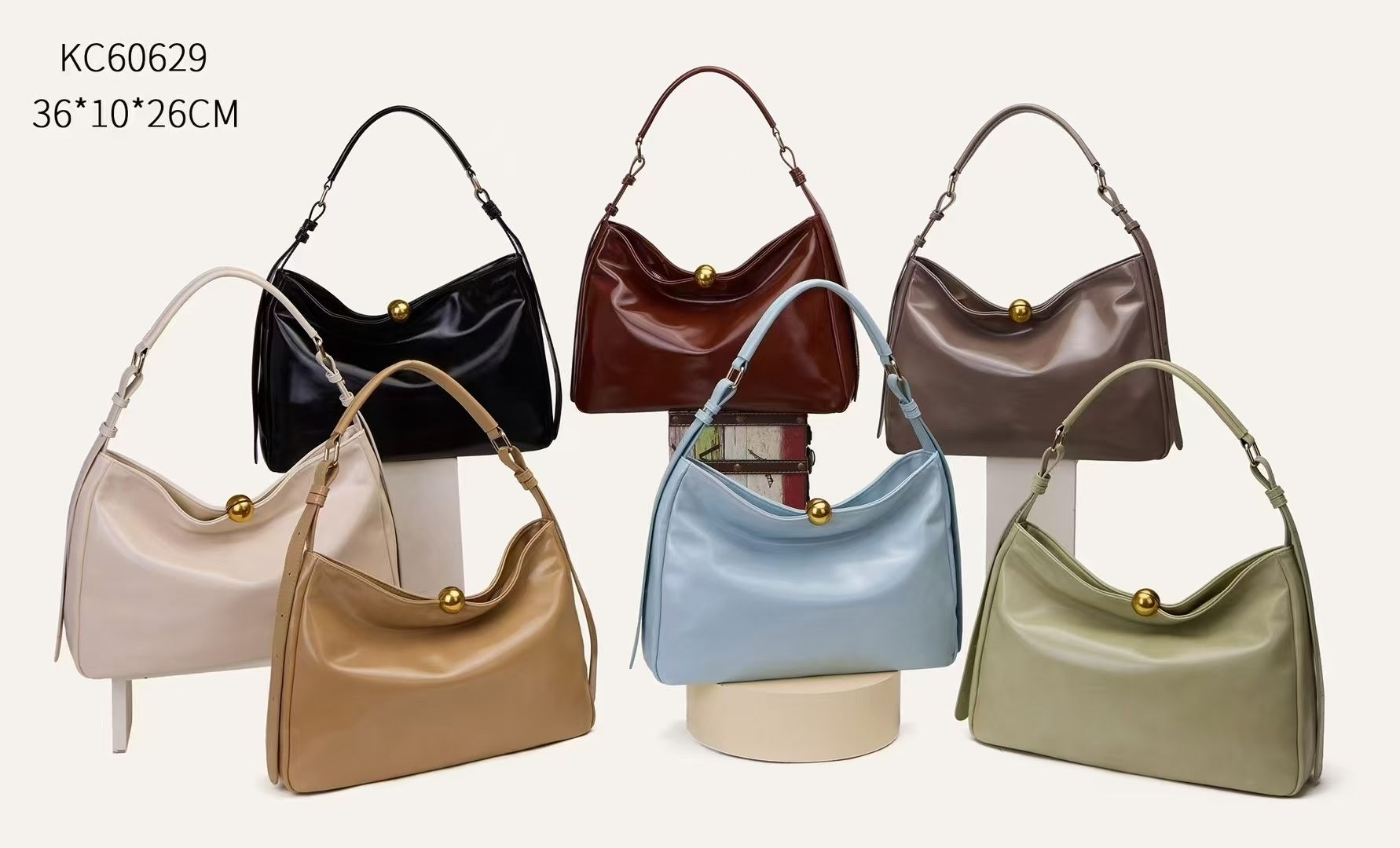 KC - 60629 - Black, Apricot,  Light green