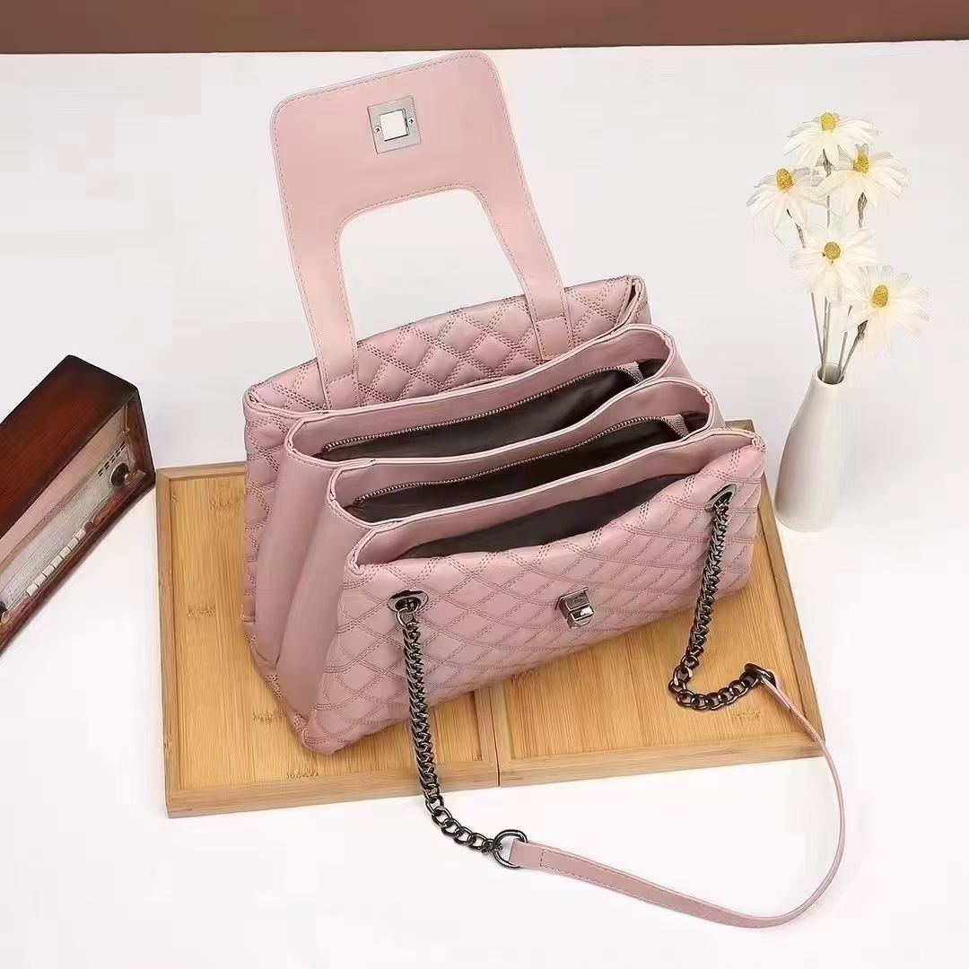 KC 261 - Apricot, Pink, Black, Dark Green, White