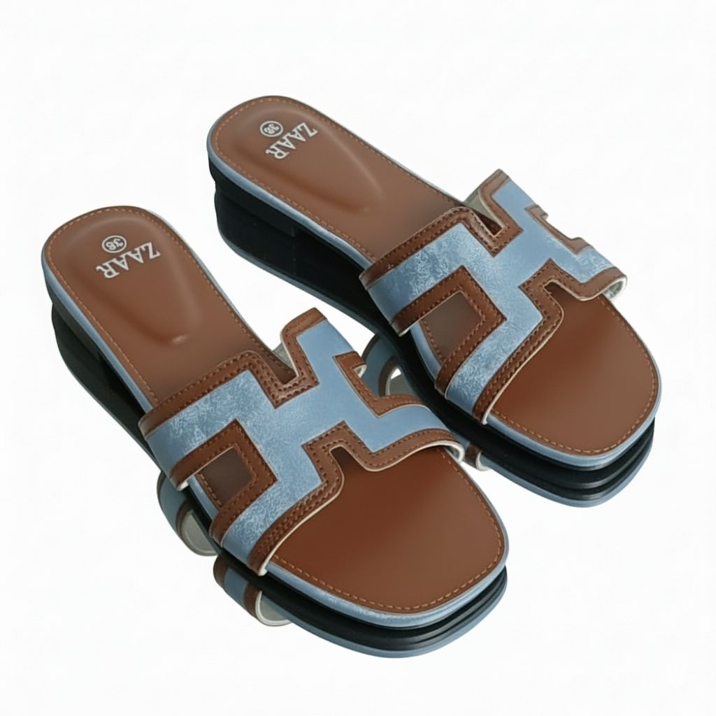 Hermès in Brown & Powder Blue