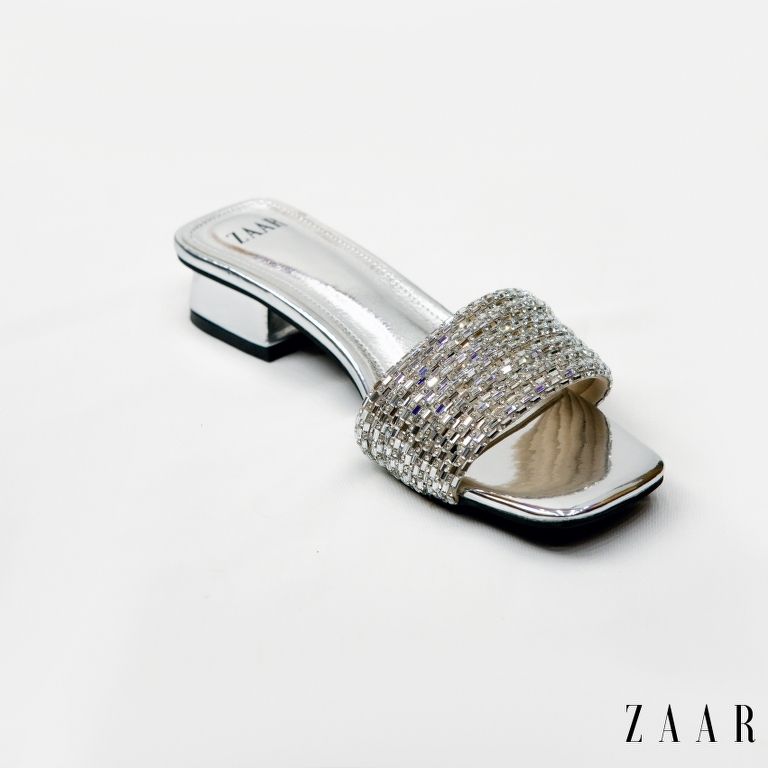 Bella Heels in Silver