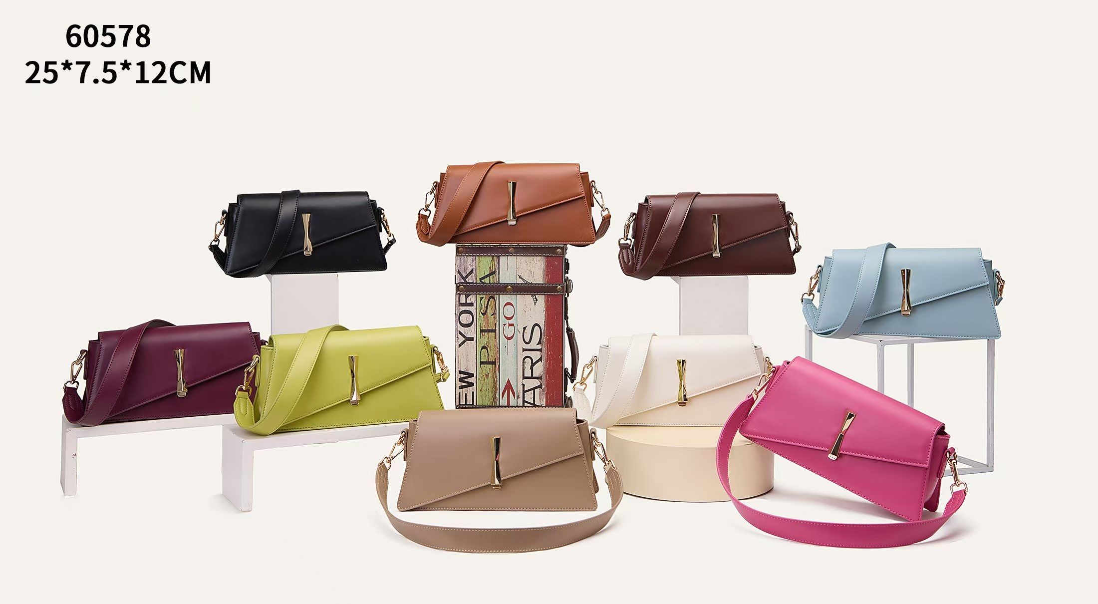 KC 60578 - Light green, Pink, White, Red, Brown
