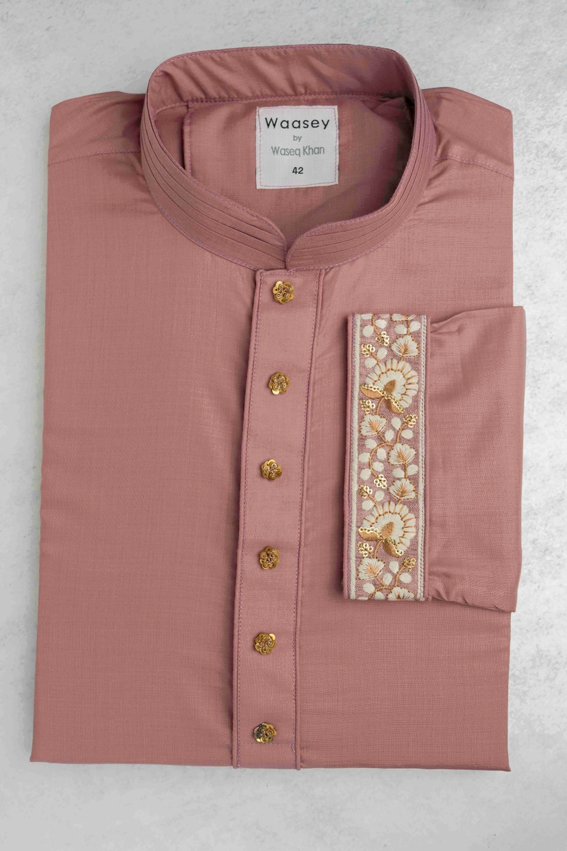 Dusty Rose Gold Button Luxury