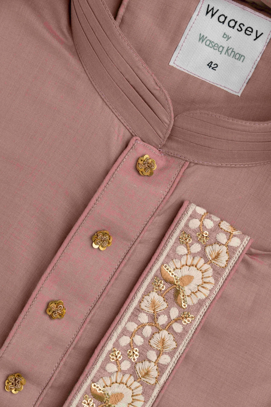 Dusty Rose Gold Button Luxury