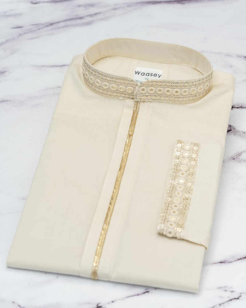 Cream Panjabi